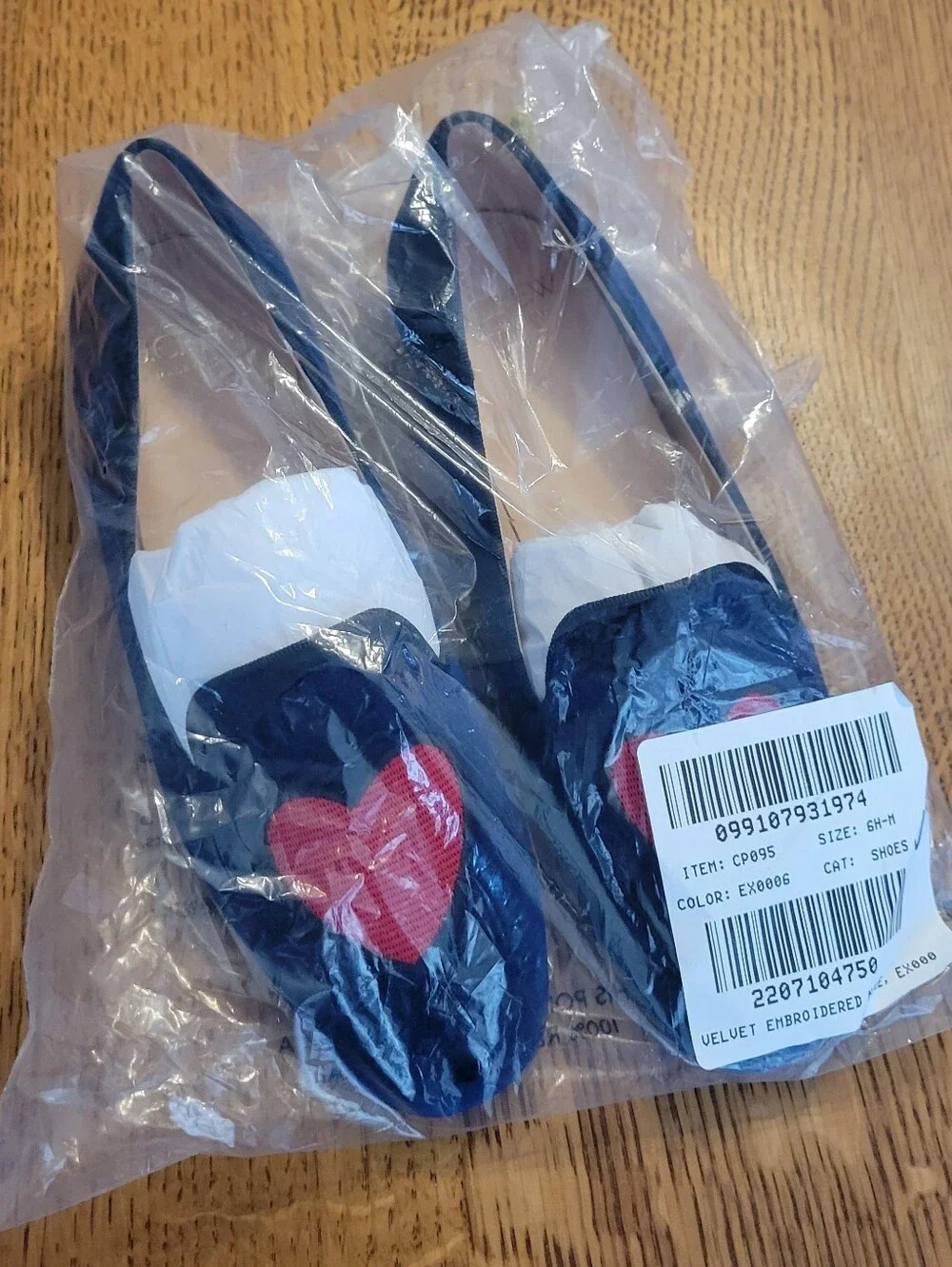 J. Crew Made-in-Italy Smoking Slippers - navy, red - Picture 6 of 13